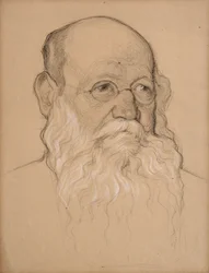 Piotr Kropotkine, 1920-21 (craie sur papier)